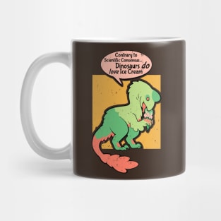 Dinosaurs love Ice Cream 1:2 Mug